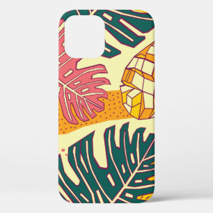 Funda Para iPhone 12 Frutos tropicales, diseño de patrones