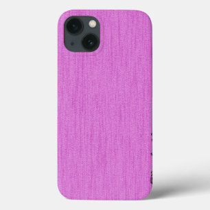 Funda Para iPhone 13 Fuchsia de llano (Crayola) con monograma de grano 