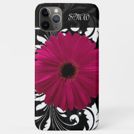 title_seo2 Fuchsia Gerbera Daisy con Swift en blanco y negro