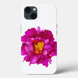 Funda Para iPhone 13 Fuchsia Peony - personalizable!!