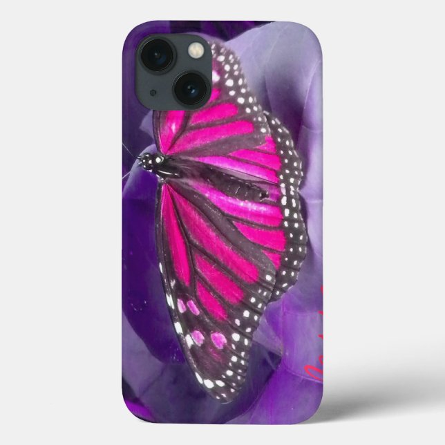 Funda De Case-Mate Para iPhone Fucsia Mariposa Monarca Funda para iPad (Reverso)