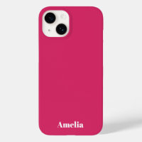 fucsia moderno script blanco Nombre Personalizado