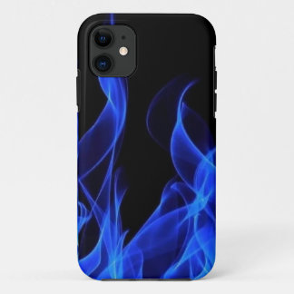 Funda Para iPhone 11 Fuego Abstracto Llamas Azules Eléctricas
