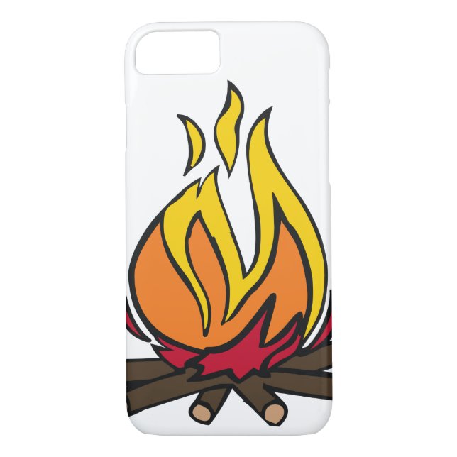 Funda De Case-Mate Para iPhone Fuego ardiente (Reverso)