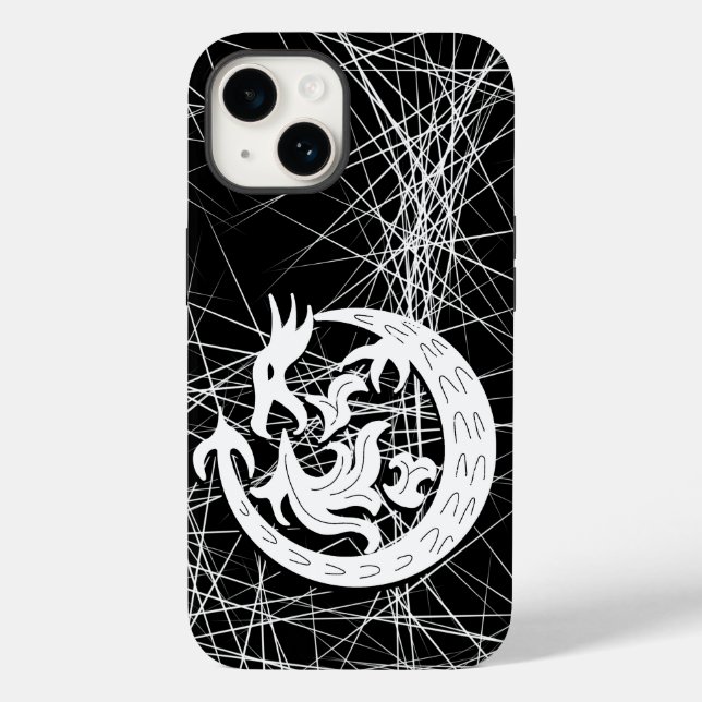 Funda De Case-Mate Para iPhone Fuego de dragones (Reverso )