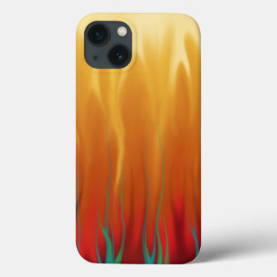 Funda Para iPhone 13 Fuego - Llamas Simuladas Arte Abstracto