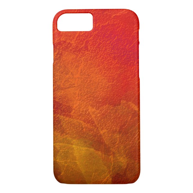 Funda De Case-Mate Para iPhone Fuego - Naranja brillante Arte abstracto de amaril (Reverso)