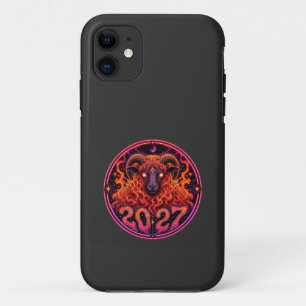 Funda Para iPhone 11 Fuego Psicodélico Carnero Aries