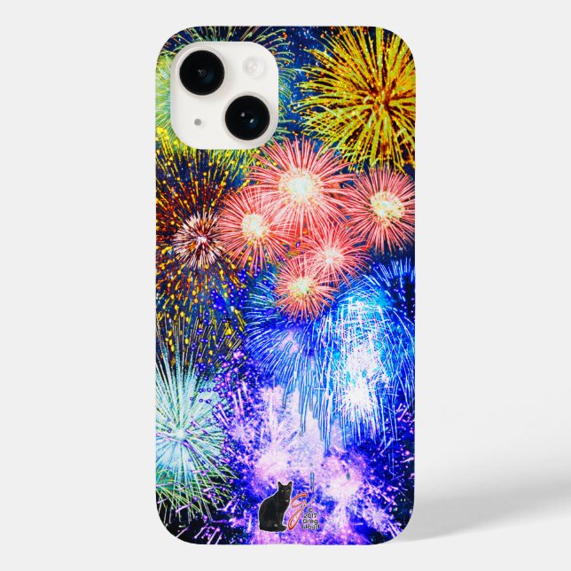 Funda De Case-Mate Para iPhone Fuegos artificiales (Reverso )