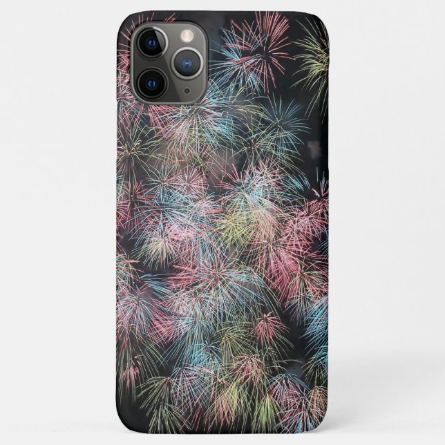 Funda De Case-Mate Para iPhone Fuegos artificiales coloridos... (Reverso)