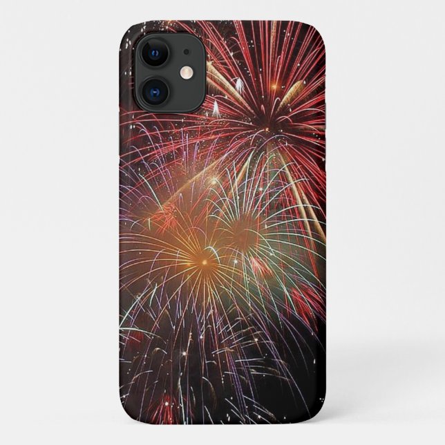 Funda De Case-Mate Para iPhone Fuegos Artificiales de Año Nuevo Chispas (Reverso)