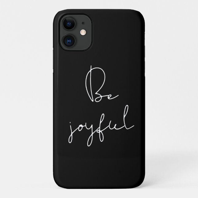 Funda De Case-Mate Para iPhone Fuente blanca alegre (Reverso)