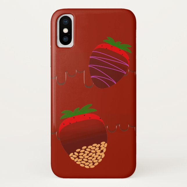 Funda De Case-Mate Para iPhone Fuente Choclate (Reverso)