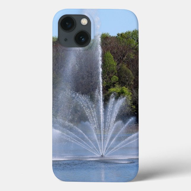 Funda De Case-Mate Para iPhone Fuente En Casos De iPhone De Lago (Reverso)