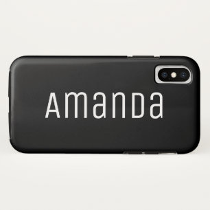 Funda Para iPhone X Fuente moderna y negrita