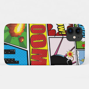 Funda Para iPhone 11 ¡Fuentes de dibujos animados de cómics!