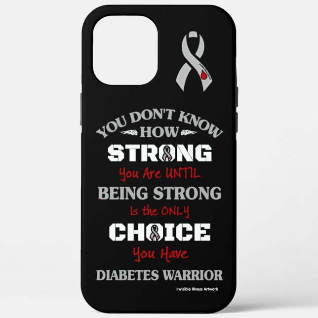 Funda De Case-Mate Para iPhone Fuerte/Elección 2... Diabetes (Reverso )