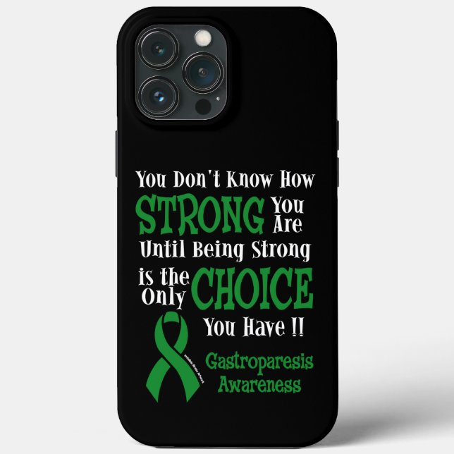 Funda De Case-Mate Para iPhone Fuerte/Elección...Gastroparesis (Reverso )
