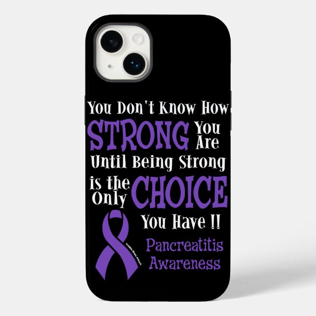 Funda De Case-Mate Para iPhone Fuerte/Elección...Pancreatitis (Reverso )