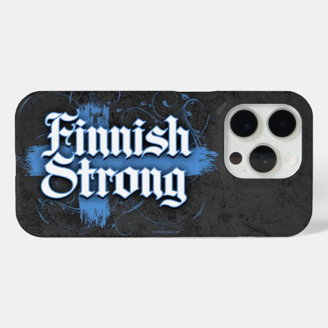 Funda De Case-Mate Para iPhone Fuerte finlandesa (Finlandia) (Reverso Horizontal)