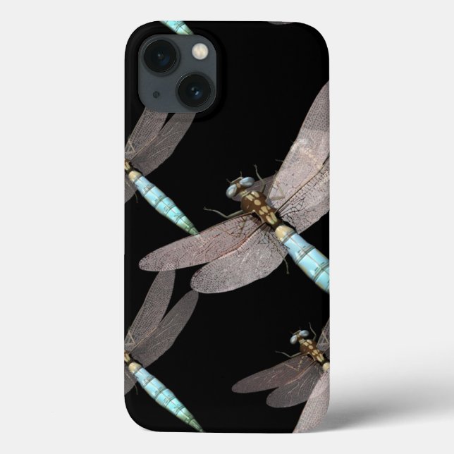 Funda De Case-Mate Para iPhone Fuerza Aérea Dragonfly en diseño negro (Reverso)