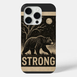 Funda Para iPhone 15 Pro Fuerza del oso de cosecha