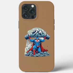 Funda Para iPhone 13 Pro Max "Fuerza más allá de la medida" Levantar fuerte, so