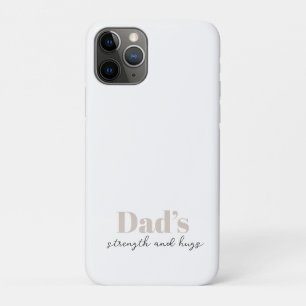 Funda Para iPhone 11 Pro Fuerza y abrazos de papá - regalo del día del padr