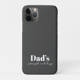 Funda Para iPhone 11 Pro Fuerza y abrazos de papá - regalo del día del padr