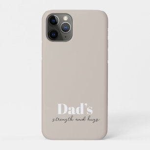 Funda Para iPhone 11 Pro Fuerza y abrazos de papá - regalo del día del padr