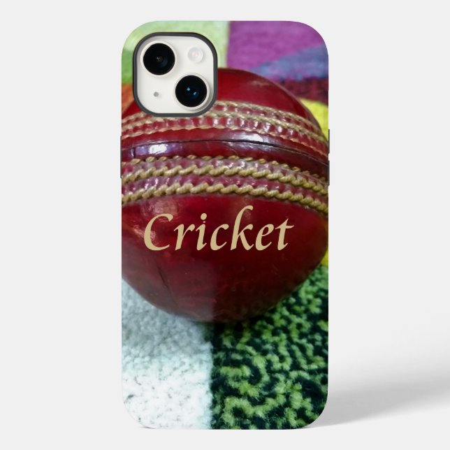 Funda De Case-Mate Para iPhone Fun Cricket Red Leather (Reverso )