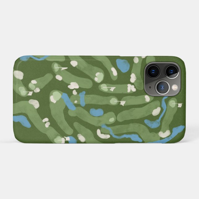 Funda De Case-Mate Para iPhone Fun golf course graphic on a phone case (Reverso (horizontal))