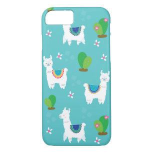 Funda Para iPhone 8/7 Fun Llama Y Cactus