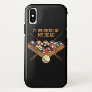 Funda Para iPhone X Funcionó En Mi Cabeza Billiards Gift 8-Ball Pool