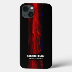 Funda abstracta roja robusta para iPad Air