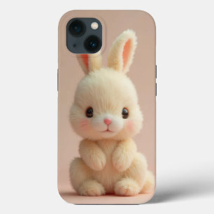 Funda Para iPhone 13 Funda Adorable Fluffy Bunny iPhone 13