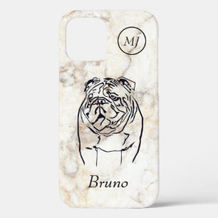 Funda Para iPhone 12 Funda Apple iPhone 12 del Bulldog personalizado Lo