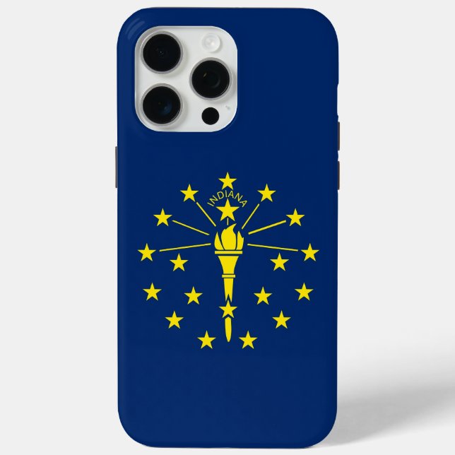 Funda De Case-Mate Para iPhone Funda Apple iPhone 15 Pro Max, bandera Indiana (Reverso )