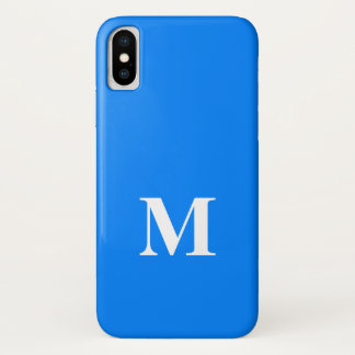 Funda AZURE BLUE Solid Background para iPhone X