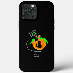Funda Para iPhone 13 Pro Max Funda Black Cat Pumpkin Apple iPhone 13 Pro Max
