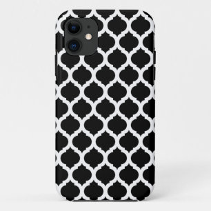 Funda Para iPhone 11 Funda Black Moroccan Pattern iPhone 5