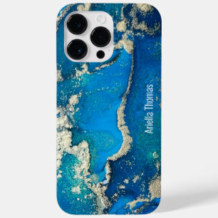 Funda Para iPhone 14 Pro Max De Case-Mate Funda Blue Gold iPhone 14 Pro Max