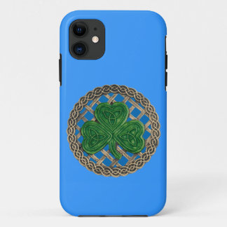 Funda Para iPhone 11 Funda Blue Shamrock and Celtic Knots iPhone 5