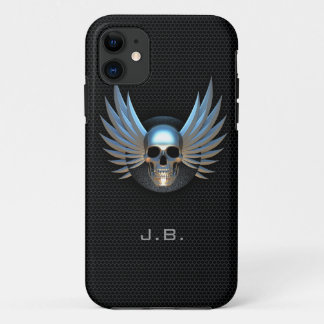 Funda Para iPhone 11 Funda Blue Winged Skull iPhone 5