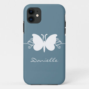 Funda Butterfly Swirl BT iPhone 5, Azul
