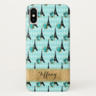 Funda Case-Mate para iPhone X Aqua, Negro, Oro Par