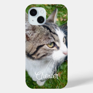 Funda Para iPhone 15 Funda CaseMate iPhone 15 con foto de gato personal