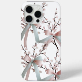 Funda Para iPhone 15 Pro Max Funda Cherry Blossom Pastel Bow iPhone 15 Pro Max