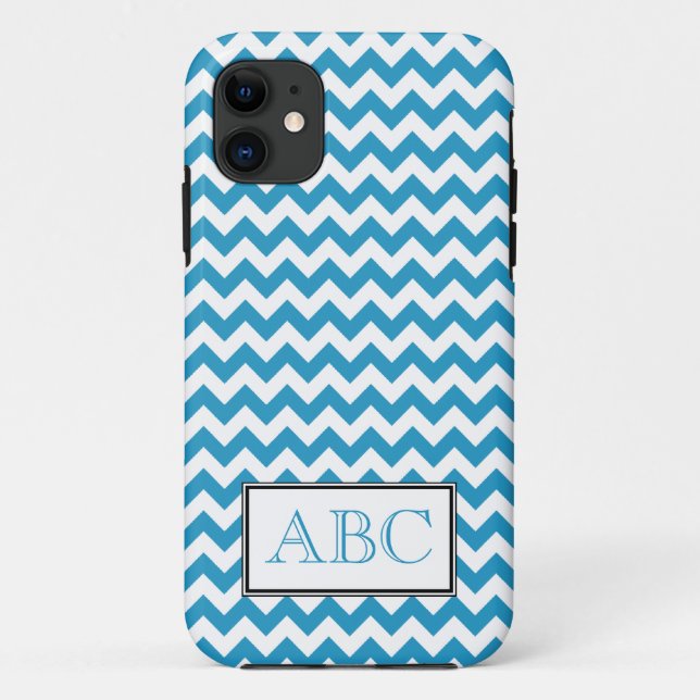 Funda De Case-Mate Para iPhone Funda Chevron Blue & White iPhone 5 (Reverso)