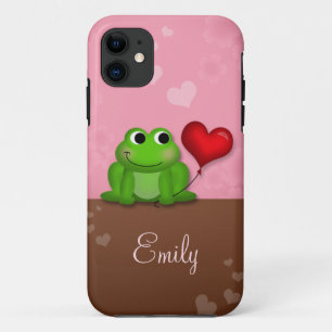 Funda Cute Froggy Heart Balloon para iPhone 5